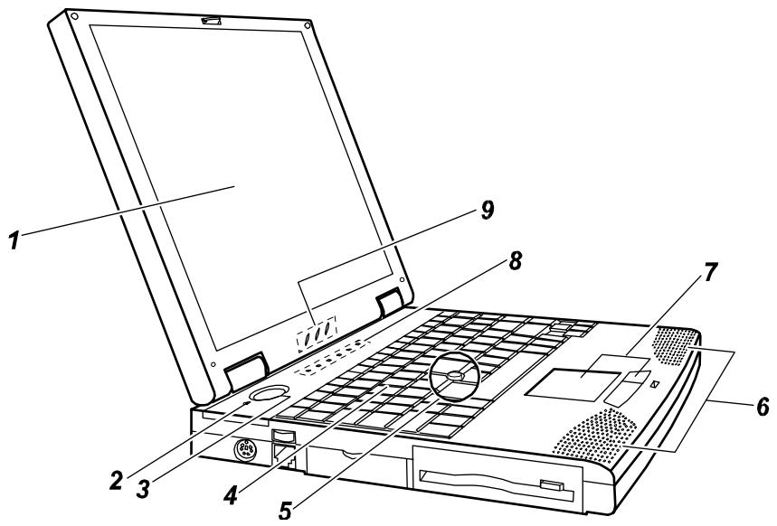MAXDATA 440T - Blick auf das geöffnete Notebook - 2