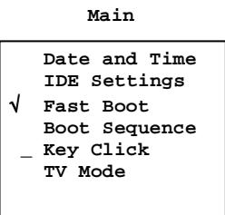MAXDATA 440T - Menu Main (Haupt) - 1