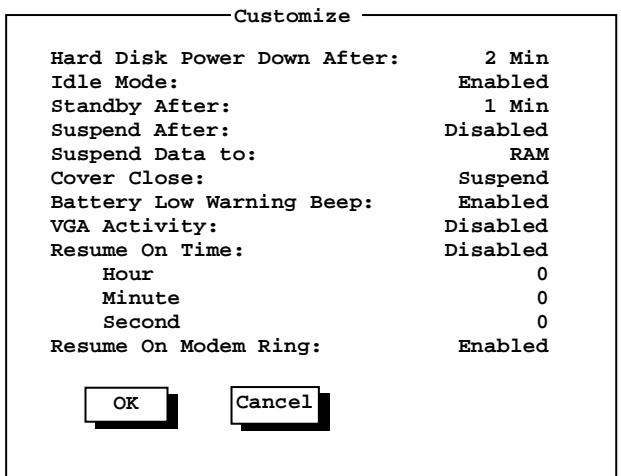 MAXDATA 440T - Customize (Stromsparfunktionen definieren) - 1