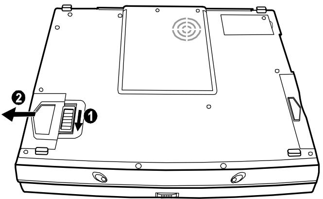 MAXDATA 440T - Den Akku wechseln - 1