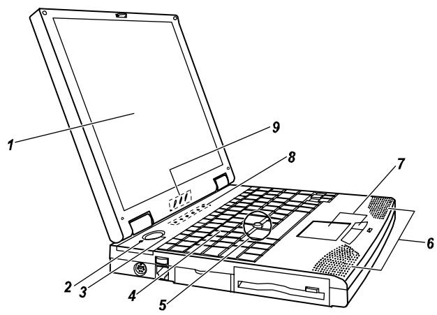 MAXDATA 440T - Vue couvercle ouvert - 1