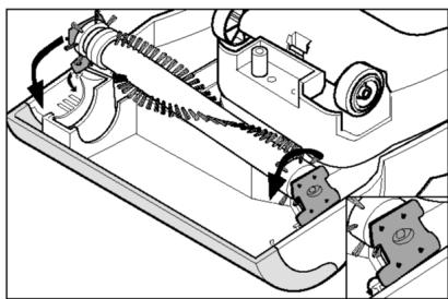 ROYAL RY5300 - Remplacement de la courroie et/ou de la brosse cylindrique - 3