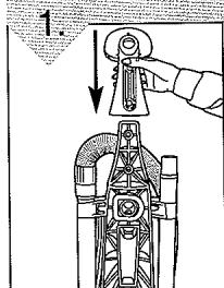 ROYAL RY6100 - ENSAMBLAJE DEL CONTENEDOR DE LA TURBO TOOL® (FRENTE) Y DEL ASA (PARTE POSTERIOR) - 1