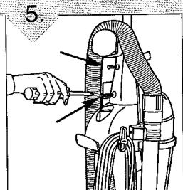ROYAL RY6100 - ENSAMBLAJE DEL CONTENEDOR DE LA TURBO TOOL® (FRENTE) Y DEL ASA (PARTE POSTERIOR) - 5