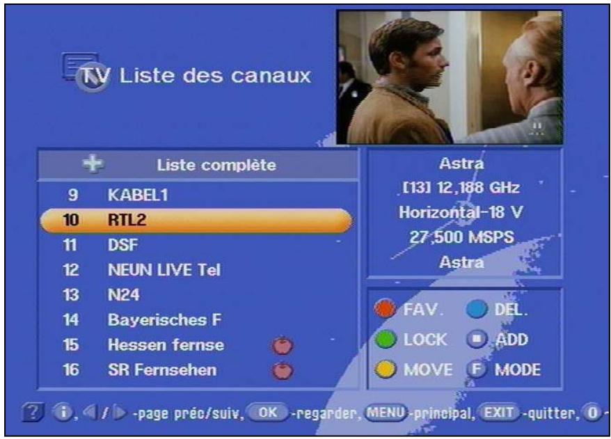 KATHREIN DVR UFD 554S - Sélection d'une chaîne TV - 4