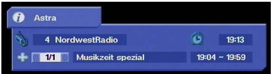 KATHREIN DVR UFD 554S - Passage aux chaînes radio - 2