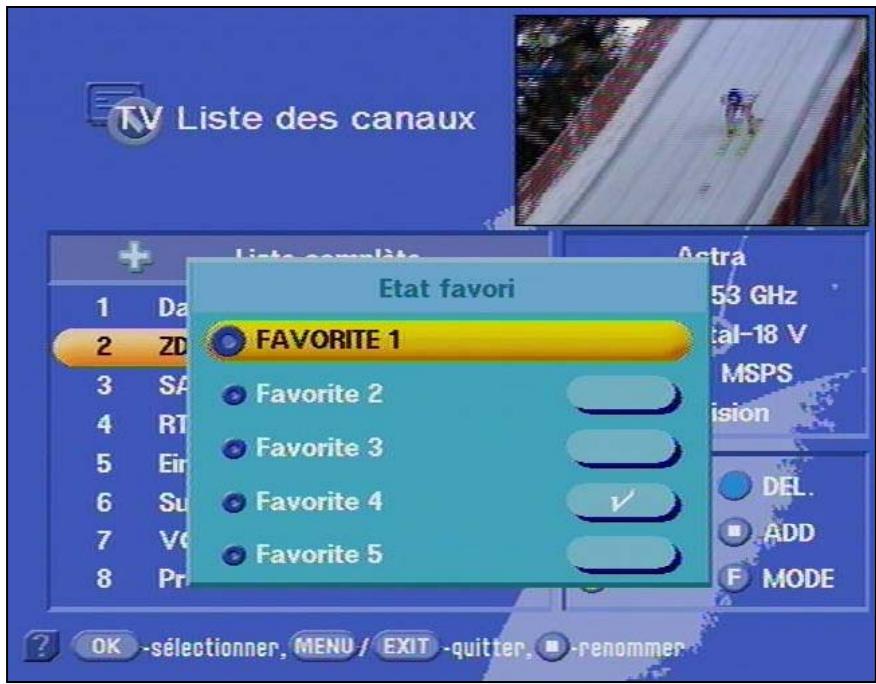 KATHREIN DVR UFD 554S - Chaînes préférences - 3