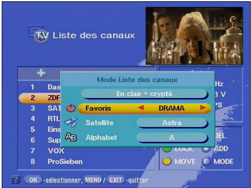 KATHREIN DVR UFD 554S - Chaînes préférences - 7