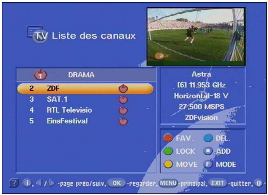 KATHREIN DVR UFD 554S - Chaînes préférences - 10