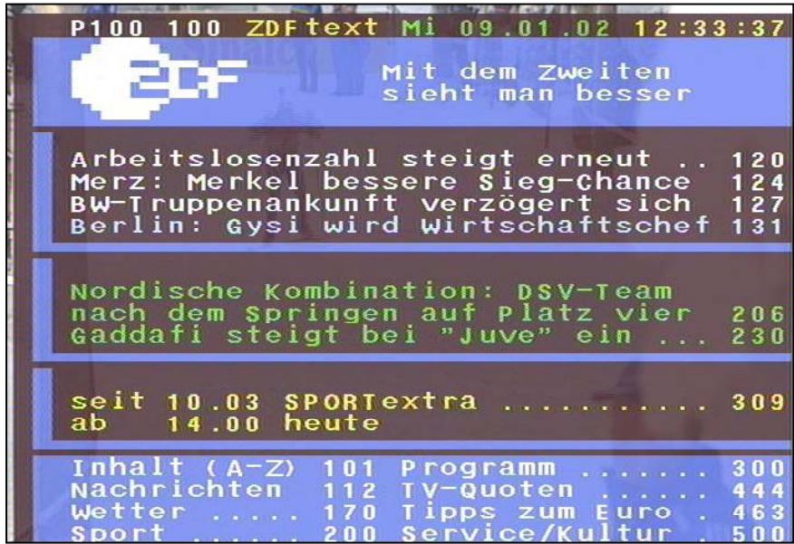 KATHREIN DVR UFD 558 - Liste des chaînes - radio/tv - 4