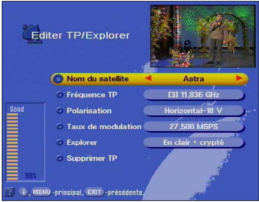 KATHREIN DVR UFD 558 - Choix d'un transpondeur - 1