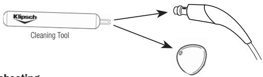 KLIPSCH IMAGE HEARPHONE - Care and Cleaning - 1