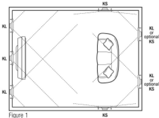 KLIPSCH KS-7800-THX - Montage encastre des enceintes (voir les figures 1 et 2) - 1