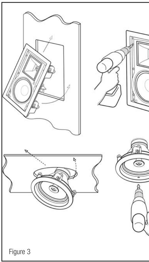 KLIPSCH ARCHITECTURAL LOUDSPEAKER - Instalacao da caixa acustica - 1