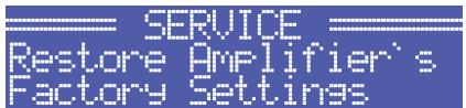 ELECTRO-VOICE TG-5 - Structure du menu config/service - 1