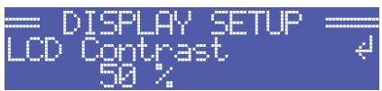 ELECTRO-VOICE TG-5 - Structure of the CONFIG/DISPLAY SETUP menu - 1