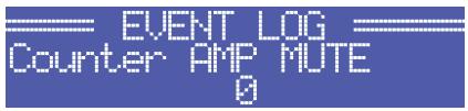 ELECTRO-VOICE TG-5 - Structure of the CONFIG/EVENT LOG menu - 4