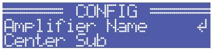 ELECTRO-VOICE TG-5 - Structure of the CONFIG menu - 8