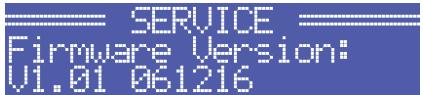 ELECTRO-VOICE TG-5 - Structure of the CONFIG/SERVICE menu - 5