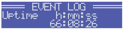 ELECTRO-VOICE TG-5 - Structure of the CONFIG/EVENT LOG menu - 6