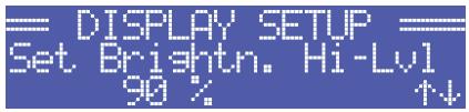 ELECTRO-VOICE TG-5 - Menüstruktur CONFIG.DISPLAY SETUP - 4