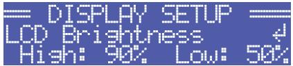 ELECTRO-VOICE TG-5 - Structure of the CONFIG/DISPLAY SETUP menu - 3