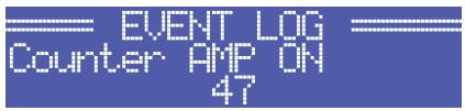 ELECTRO-VOICE TG-5 - Structure of the CONFIG/EVENT LOG menu - 2