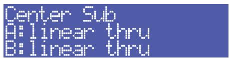 ELECTRO-VOICE TG-5 - Navigation dans les menus de l'amplificateur de puissance - 2