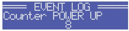 ELECTRO-VOICE TG-5 - Structure du menu config/event LOG - 1