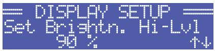 ELECTRO-VOICE TG-5 - Structure du menu config/display SETUP - 4