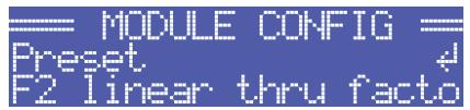 ELECTRO-VOICE TG-5 - Structure du menu MODULE CONFIG - 2