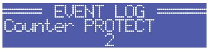 ELECTRO-VOICE TG-5 - Structure of the CONFIG/EVENT LOG menu - 3