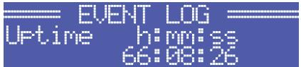 ELECTRO-VOICE TG-7 - Structure du menu config/event LOG - 6