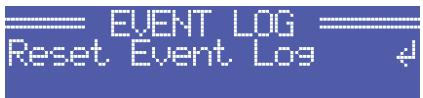 ELECTRO-VOICE TG-7 - Structure of the CONFIG/EVENT LOG menu - 9