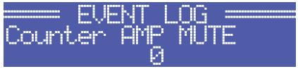 ELECTRO-VOICE TG-7 - Structure du menu config/event LOG - 4