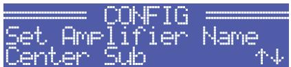 ELECTRO-VOICE TG-7 - Structure of the CONFIG menu - 9