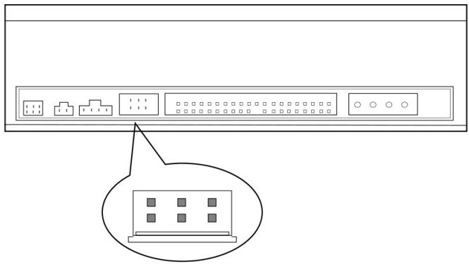 AOPEN DRW4410RENCH - Panneau arrière - 4