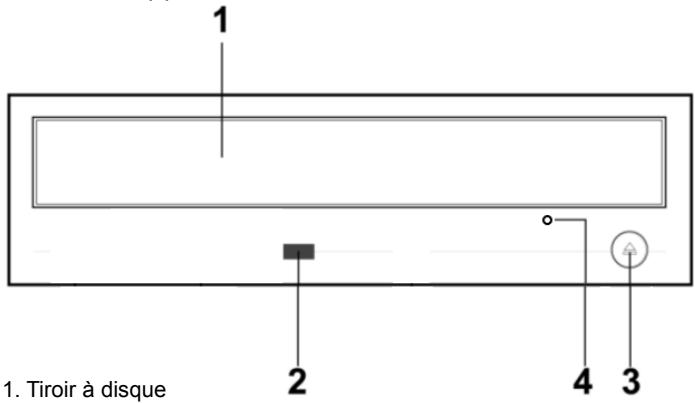 AOPEN DRW4410RENCH - Panneau avant (1) - 1