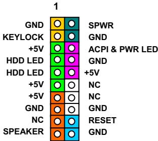 AOPEN MX3S - LED de RAM de mise sous tension &amp; LED clignotant - 4
