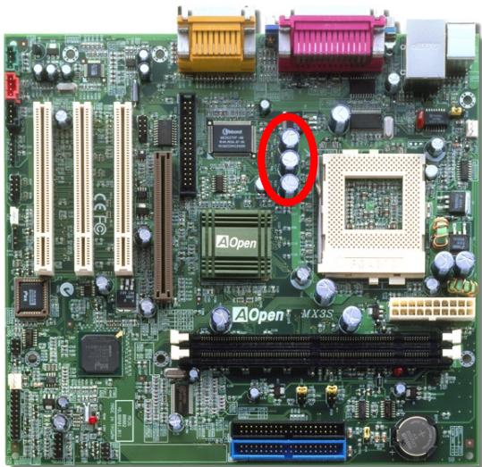 AOPEN MX3S - Bassecapacitéesr - 1