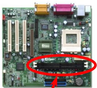 AOPEN MX3S - Socket DIMM - 1