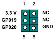 AOPEN MX3S - Connecteur GPIO (résolution générale i/o) (en option) - 1
