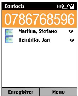 SPV C550 - Appeler en entrant un nom : - 1