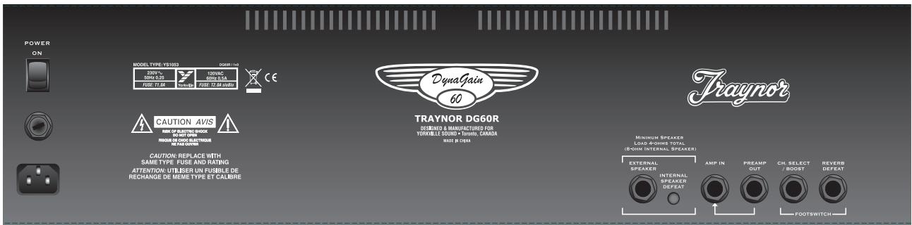 TRAYNOR DG60R - Specifications - 2