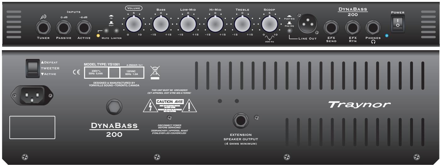TRAYNOR DYNABASS 200T - Specifications - 2