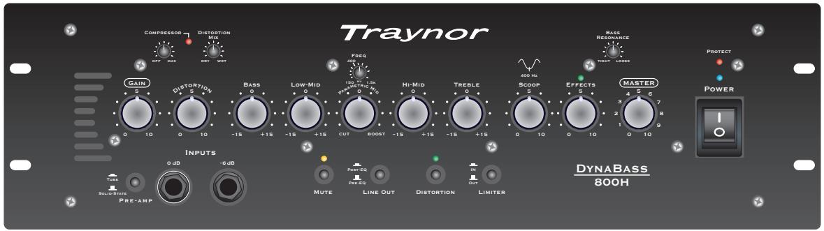 TRAYNOR DYNABASS 800H - Preamp Tube Replacement - 1
