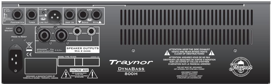 TRAYNOR DYNABASS 800H - Preamp Tube Replacement - 2