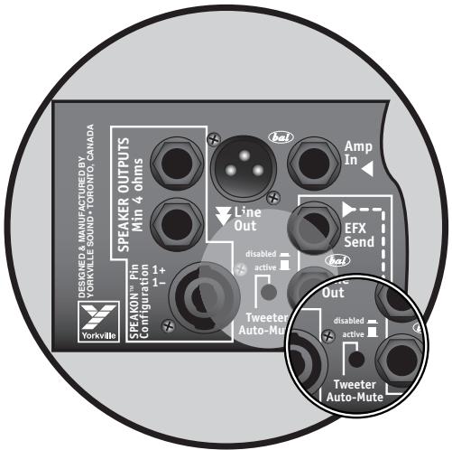 TRAYNOR XS400 - Découplage automatique du tweeter - 1