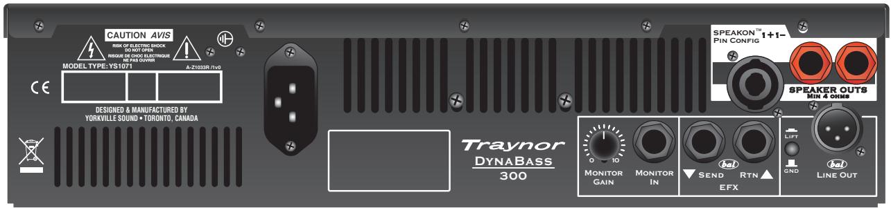 TRAYNOR YS1062 - Tweeter Defeat/Active Switch (DynaBass 300 and 300T Combos only) - 2
