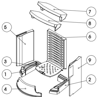 AUSTRO FLAMM DIVA - PROSPETTO DEI RICAMBI PRINCIPALI - 1